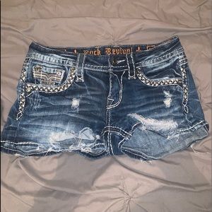 Distressed Rock Revival shorts